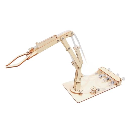 perfeclan Hydraulischer Roboterarm 3D Holz Puzzle Versammlung Neuheit Innovation Wissenschaftswissenschaftliche Lehrkits für Kinder Klassenzimmer Jungen Mädchen von Perfeclan