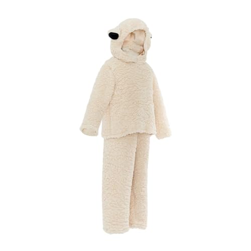 Perfeclan Kinder Lamm Kostüm Kind Schaf Kostüm für Urlaub Bühne Leistung Party Favor, XL Perfeclan Kinder Lamm Kostüm Kind Schaf Kostüm für Urlaub Bühne Leistung Party Favor, XL von Perfeclan