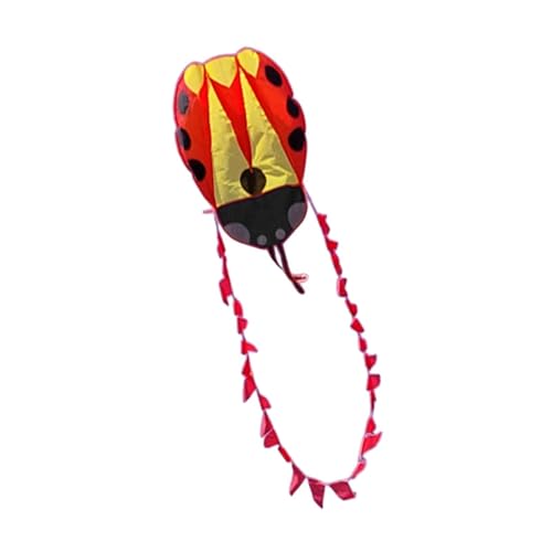 Perfeclan Kinder aufblasbare Kite Sport Kite Einfach zu fliegen Bunte tiergeformte Kite Outdoor -Spielzeug für Garten Geburtstag Geschenk Beach Park Erwachsene, Rot von Perfeclan