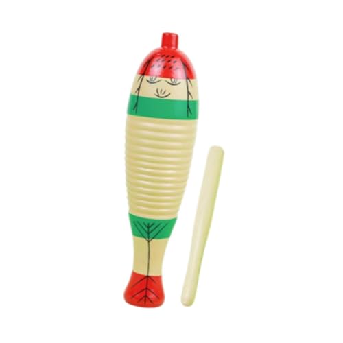 perfeclan Schlaginstrument, Trommelinstrument, Festival-Geschenke, Musikalische Ausbildung, Musikalischer Schlagblock, Holzinstrument für Kinder , Mehrfarbig, 21cm von Perfeclan