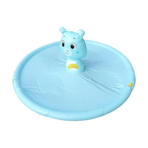 perfeclan Sprinkle Pad Paddeln Pool Wating Pool Nicht -Slip -Pad -Wasserspielzeug für Yard Beach Garden Sommer 4 5 6 7 8+ Jahre Alte, Blau von Perfeclan