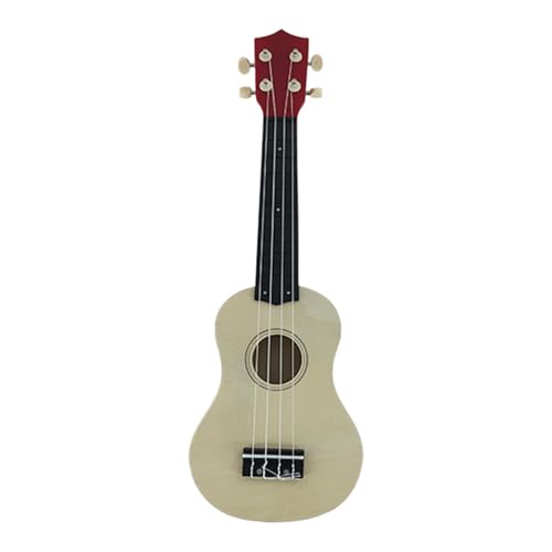 perfeclan Ukulelen-Gitarrenspielzeug, kleine Ukulele, 53,3 cm, musikalisches Lernspielzeug, 4 Saiten, Montessori-Musikspielzeug für Babys, Jungen und Mädchen, , Beige von Perfeclan