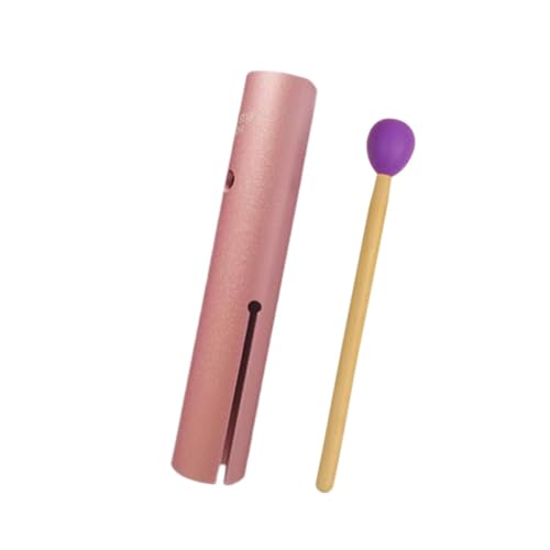 perfeclan Wah Tube Early Education Percussion Tube Band Begleitung Professionelle Party Tragbares Musikinstrument Guiro Instrument , Rosa von Perfeclan