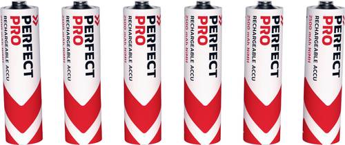 PerfectPro Mignon (AA)-Akku NiMH 2500 mAh 1.2V 6St. von PerfectPro