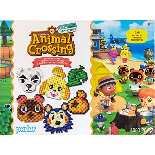 Perler 80-54498 Animal Crossing Deluxe Box Sicherungsperlen-Set für Kinder und Erwachsene, Mustergrößen variieren, mehrfarbig, 4004 Stück von Perler