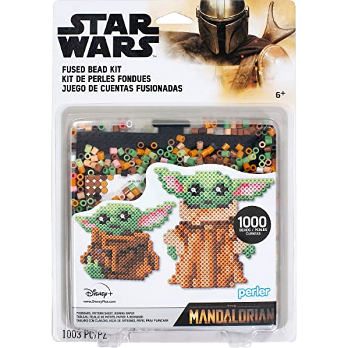 Perler 80-63090 The Mandalorian Baby Yoda Star Wars Sicherungsperlen-Set, 1000 Stück von Perler