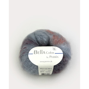 Permin Bella Color Garn 71 Grau/Rost/Bordeaux von Permin