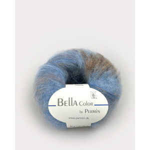 Permin Bella Colour Garn 74 Blau/Beige/Braun von Permin