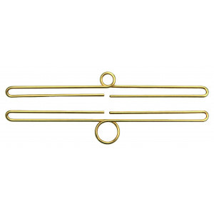 Permin Stickereibeschläge Oslo Gold 14x2.5cm - 1 Satz von Permin