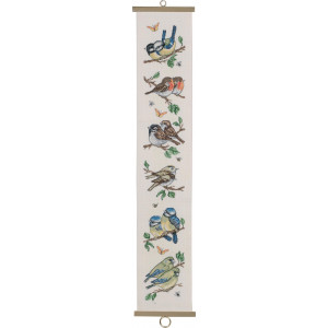 Permin Stickerei-Set Aida Bell String Garten Vögel 16x88cm von Permin