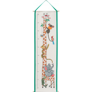 Permin Stickerei-Set Aida Bell String Maßband Giraffe 28x99cm von Permin