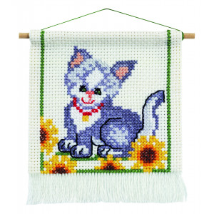 Permin Stickerei-Set Bild Katze 16x18cm von Permin