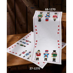 Permin Stickerei-Set Läufer Nussknacker 34x86cm von Permin