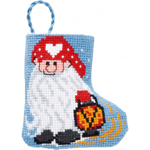 Permin Stickerei-Set Weihnachtsstrumpf Elf 7x8cm von Permin