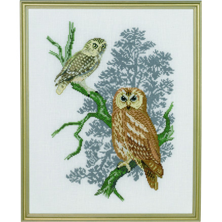 Permin Stickerei-Set Schleiereule und Nachteule 31x39cm Permin Stickerei-Set Schleiereule und Nachteule 31x39cm von Permin