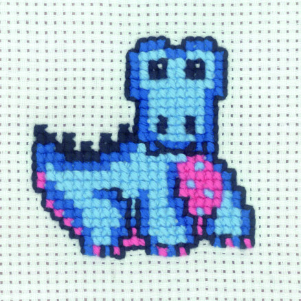 Permin Stickereiset Drache 8x8cm Permin Stickereiset Drache 8x8cm von Permin