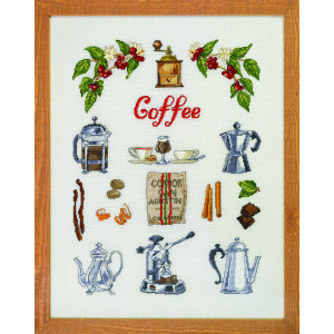 Permin Stickpackung Coffee time 40x52cm von Permin