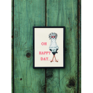 Permin Stickereiset Oh happy day 18x24cm von Permin