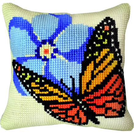 Permin Stickereiset Schmetterling stramaj mit Garn 35x35cm Permin Stickereiset Schmetterling stramaj mit Garn 35x35cm von Permin