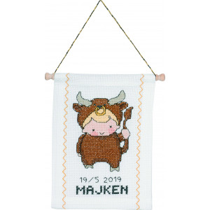 Permin Stickereiset Sternzeichen Stier 18x25cm von Permin