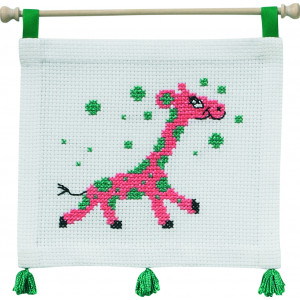 Permin Stickerei-Set Bild Giraffe 22x19cm von Permin