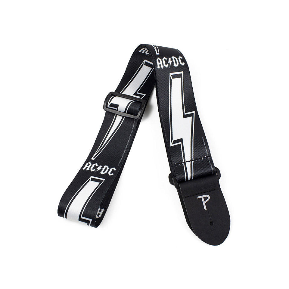 Perri&#39;s Leathers Ltd AC/DC Polyester Strap Strike Gitarrengurt von Perri&#39;s Leathers Ltd