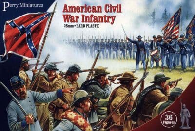 Perry Miniatures ACW1 Plastic American Civil War Infantry, 36 Figuren von Perry Miniatures