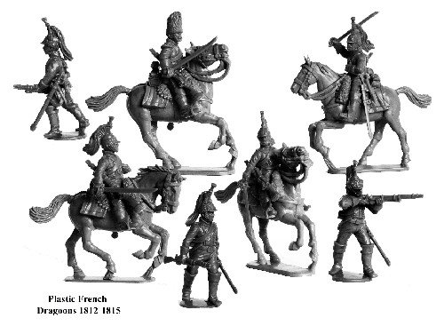 Perry Miniatures FN130 Französische Napoleonische Dragoner 28 mm Hartplastik-Figuren x13 von Perry Miniatures