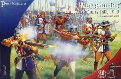 Perry Miniatures WR20 Plastic ‘Mercenaries’, European Infantry 1450-1500, 40 Figuren von Perry Miniatures