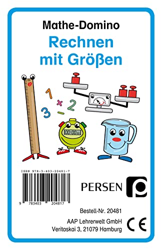 Persen Verlag i.d. AAP Mathe-Domino: Rechnen mit Größen: 3. und 4. Klasse von Persen Verlag i.d. AAP