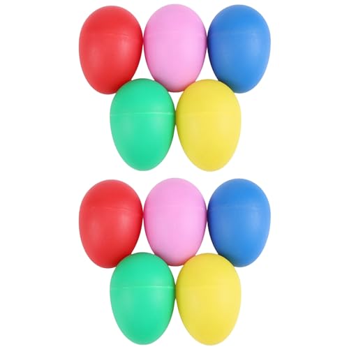 Pesfehhy 10Er Pack Kunststoff Percussion Musikinstrument Spielzeug Ei Maracas Shaker Pesfehhy 10Er Pack Kunststoff Percussion Musikinstrument Spielzeug Ei Maracas Shaker von Pesfehhy