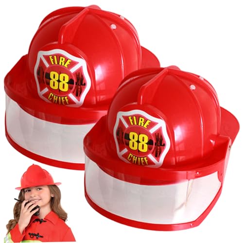 Pesoncarl 2pcs Feuerwehrmütze für verstellbare Kunststoff -Feuerwehrhelm für Kinder mit Sicherheitsbrillen Feuerwehrmützen für Kinderkleid, Cosplay, Rollenspiel Pesoncarl 2pcs Feuerwehrmütze für verstellbare Kunststoff -Feuerwehrhelm für Kinder mit Sicherheitsbrillen Feuerwehrmützen für Kinderkleid, Cosplay, Rollenspiel von Pesoncarl