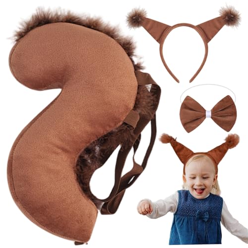 Pesoncarl 3pcs/set Animal Costum Weiche Tierkostüme für Kinder mit Stirnband -Schwanz- und Fliege -Krawatten -Halloween -Ohren und Schwanz -Set für Cosplay -Party, Kostümzubehör, Zettel Accessoires Pesoncarl 3pcs/set Animal Costum Weiche Tierkostüme für Kinder mit Stirnband -Schwanz- und Fliege -Krawatten -Halloween -Ohren und Schwanz -Set für Cosplay -Party, Kostümzubehör, Zettel Accessoires von Pesoncarl