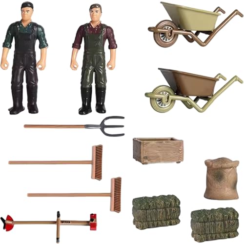 Pesoncarl Farm Toys 12pcs/Set Simulation Realistische Landwirte Figuren Miniature Britains Farm Spielzeugszenenzubehör kleine pädagogische Spielset für Kinder Kleinkinder Pesoncarl Farm Toys 12pcs/Set Simulation Realistische Landwirte Figuren Miniature Britains Farm Spielzeugszenenzubehör kleine pädagogische Spielset für Kinder Kleinkinder von Pesoncarl