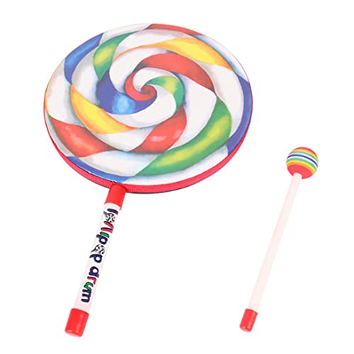 Pesoncarl Lollipop -Drum mit Mallet Regenbogenhand -Schlagzeug -Spielzeug -Percussion -Instrument für Kinder 25 cm, Spielzeug Pesoncarl Lollipop -Drum mit Mallet Regenbogenhand -Schlagzeug -Spielzeug -Percussion -Instrument für Kinder 25 cm, Spielzeug von Pesoncarl