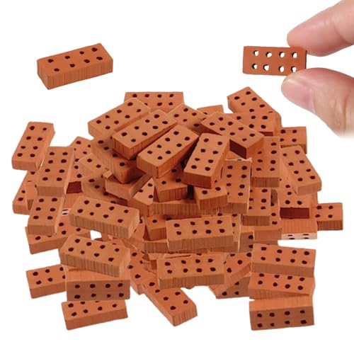 Pesoncarl Mini Ziegel 50 Stücks Miniaturziegel Realistisches DIY Dollhouse winziges Ziegelmodell mit 8 Löchern für Mini Gartenlandschafts Accessoire 0,79 x 0,39 x 0,20 Zoll, Ziegel für Garten Pesoncarl Mini Ziegel 50 Stücks Miniaturziegel Realistisches DIY Dollhouse winziges Ziegelmodell mit 8 Löchern für Mini Gartenlandschafts Accessoire 0,79 x 0,39 x 0,20 Zoll, Ziegel für Garten von Pesoncarl