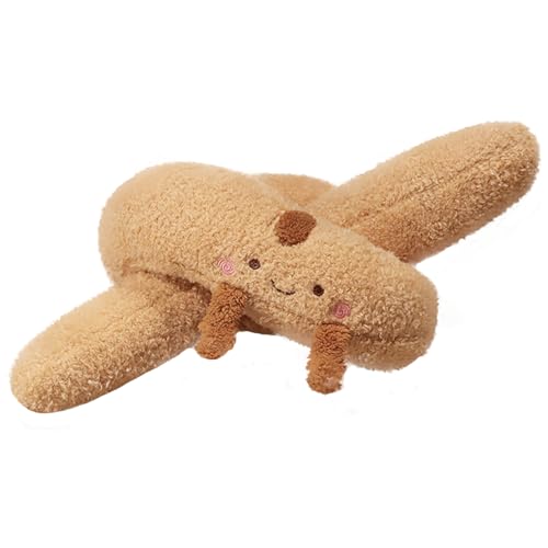 Pesoncarl Plushie, Brotkissen süßes lustiges Brot Plüsch weiches Essen Kissen für Kopf, Hals, Lendenbupplung, Schlafen und Umarmung, Essen Plüschkissen für Home Office Girls Jungen Geschenke von Pesoncarl