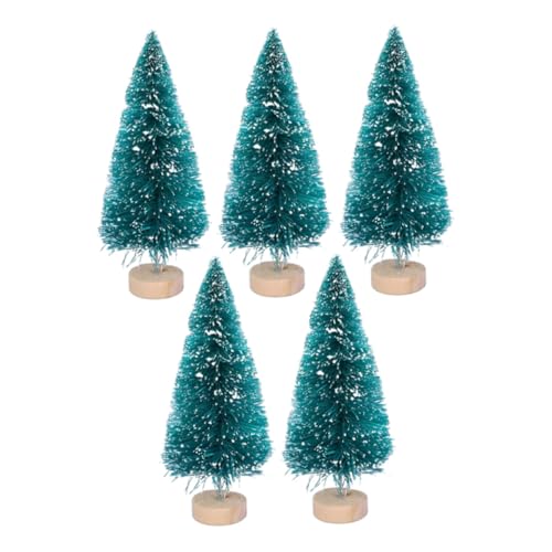 Puppenhaus Accessoires und Möbel, Miniatur Weihnachtsbaumpuppenhaus Schnee Weihnachtsbaum Künstliche Kiefern 5pcs 12,5 cm von Pesoncarl