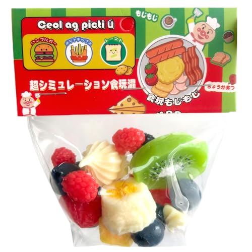 Pesoncarl Squeeze Toy Fruits in Bag Stressspielzeug tragbares entzückendes Dekompressionsspielzeug 12 x 4 Zoll Angst und Stressbekämpfung Spielzeug für Kinder, Erwachsene von Pesoncarl