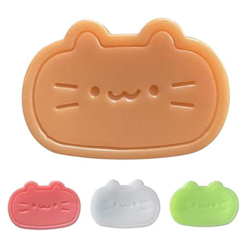 Pesoncarl Süße Squishies, 4pcs Squeeze Toy Käse Katze geformt Quetschbugel Süßes langsames Stressabbauspielzeug 2.6x1.7 Weiche belastbare Dekompression Spielzeug für Kinder Erwachsene Geschenk von Pesoncarl