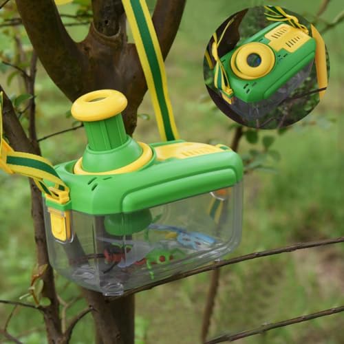 Pessrrtewg Insektenfänger-Set, Insektensammel-Set, Outdoor-Natur-Set mit Pinzette, Fangverschluss, Tiernetz, Käfig-Clip, Butte und von Pessrrtewg