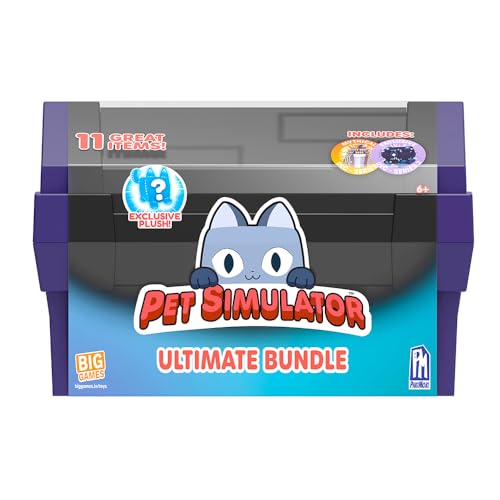 Pet Simulator Tech Treasure Chest Ultimate Bundle (30,5 cm Truhe mit 11 Gegenständen, Serie 2) [Enthält DLC] von Pet Simulator