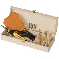 PEBARO 0285 - Brandmal-Set in praktischer Holzbox, Brandmalerei von Peter Bausch GmbH & Co. KG