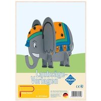 PEBARO 347S - Laubsägevorlage Elefant, 1 Platte, Größe DIN A4 von Peter Bausch GmbH & Co. KG