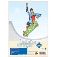 PEBARO 351/2S - Laubsägevorlage Skateboard, 1 Platte, Größe DIN A4. von Peter Bausch GmbH & Co. KG