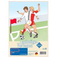 PEBARO 351/3S - Laubsägevorlage Fußball, 1 Platte, Größe DIN A4. von Peter Bausch GmbH & Co. KG