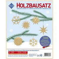 PEBARO 843/3 - Holzbausatz Baumschmuck 3, 6 Teile, Holzkonstruktion zum Zusammenstecken PEBARO 843/3 - Holzbausatz Baumschmuck 3, 6 Teile, Holzkonstruktion zum Zusammenstecken von Peter Bausch GmbH & Co. KG