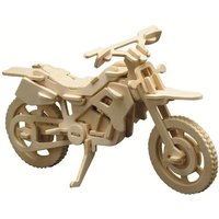 PEBARO 850/6 - Holzbausatz Cross-Motorrad, Holzkonstruktion mit 56 Teilen von Peter Bausch GmbH & Co. KG