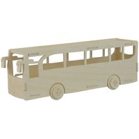 PEBARO 851/6 - Holzbausatz Bus, Holzkonstruktion mit 20 Teilen von Peter Bausch GmbH & Co. KG