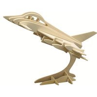 PEBARO 866/4 - Holzbausatz Kampfjet, 28 Teile, Holzkonstruktion zum Zusammenstecken PEBARO 866/4 - Holzbausatz Kampfjet, 28 Teile, Holzkonstruktion zum Zusammenstecken von Peter Bausch GmbH & Co. KG